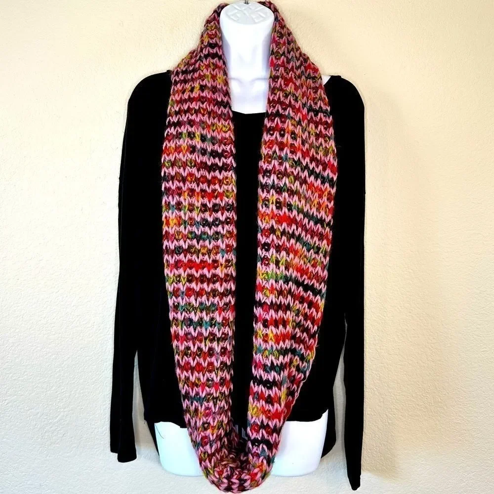 NWT Multicolor Knit Infinity Scarf